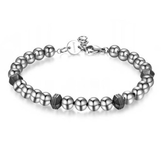 1 - Brosway man bracelet BIE13 316L steel DICE collection