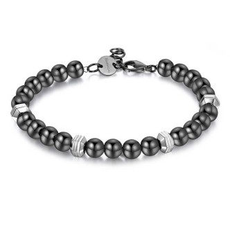 1 - Brosway man bracelet BIE14 316L steel DICE collection