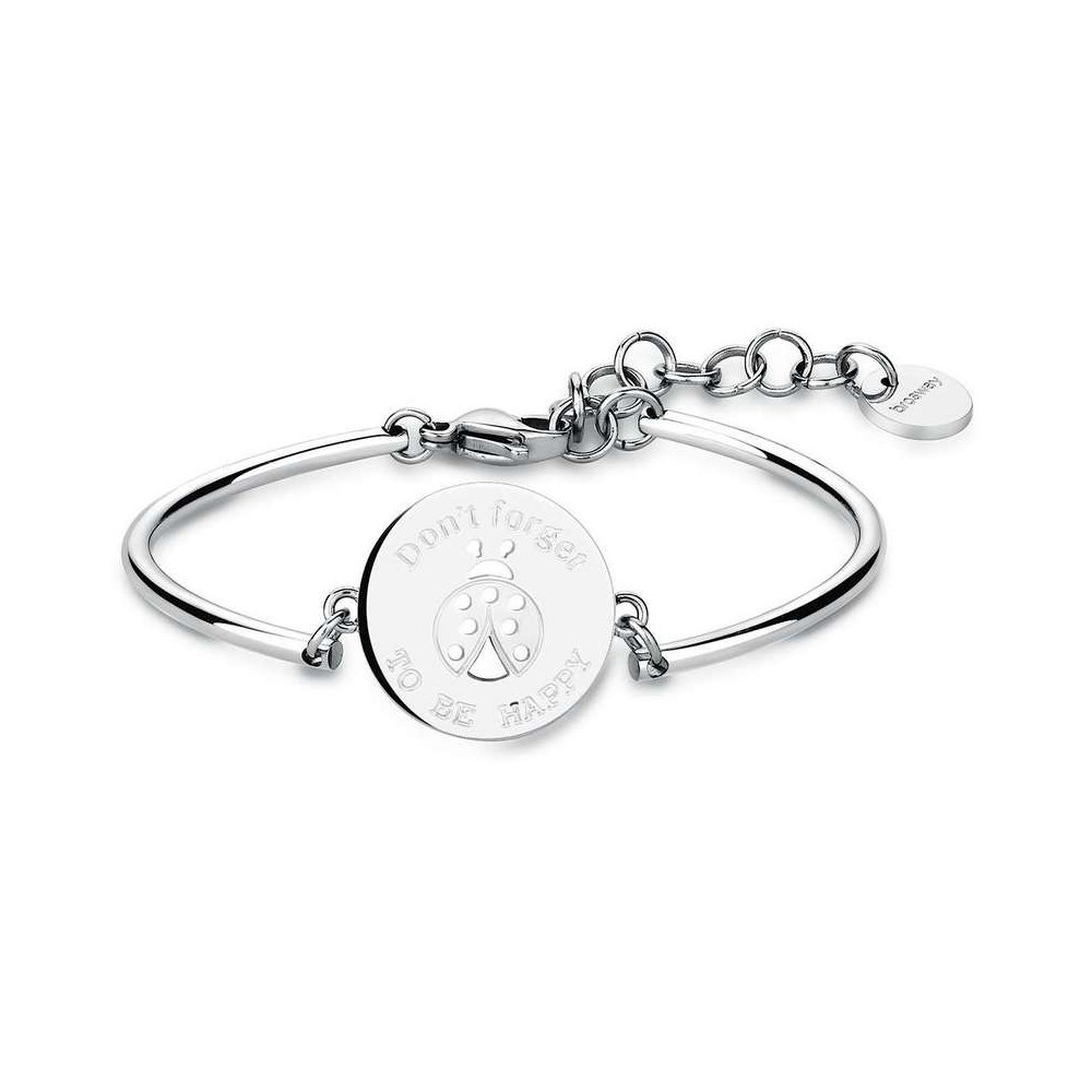 1 - BHK50 steel Brosway bracelet with engraved ladybug Chakra collection