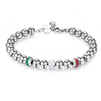 1 - Bracciale uomo Italia Brosway BLTD04 acciaio 316L collezione Dice Limited Edition