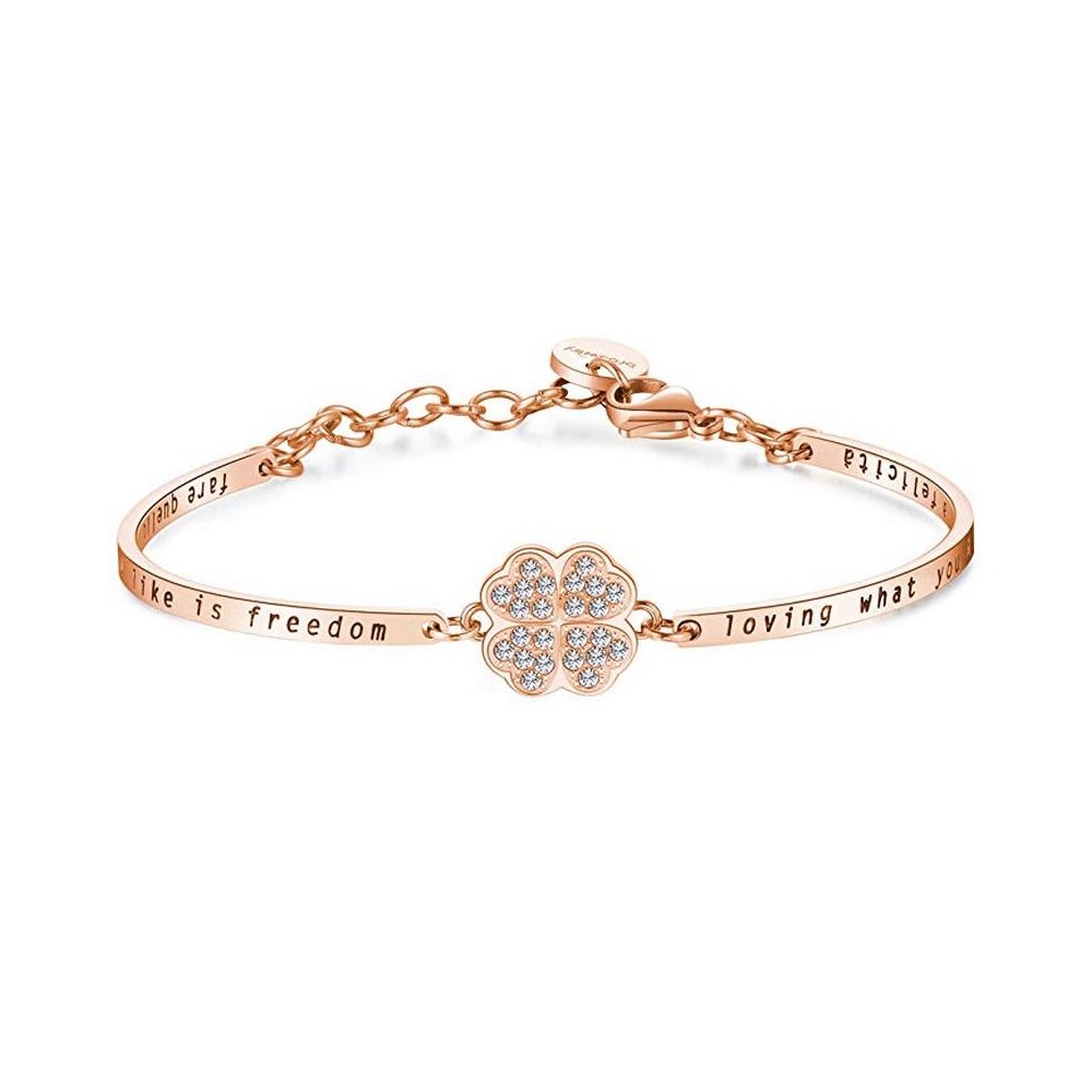 1 - BHK159 Brosway bracelet in steel Rose gold with Swarovski Chakra collection