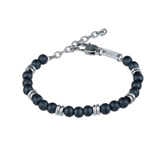 1 - Breil hematite man bracelet TJ2884 steel Artha collection