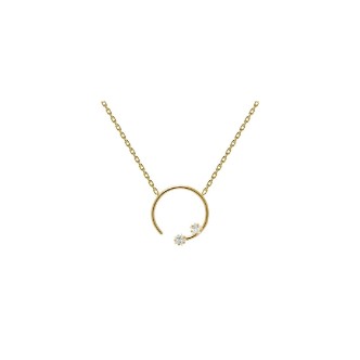 1 - Collana donna PD Paola CO01-057-U Argento 925 placcatura Oro 18K collezione Vela