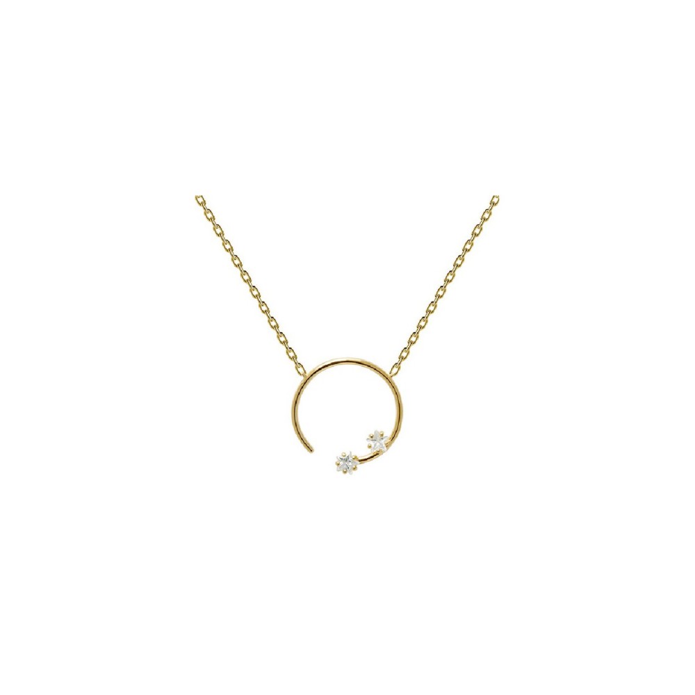 1 - PD Paola woman necklace CO01-057-U 925 silver, 18K gold plating, Vela collection