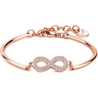 1 - Bracciale Brosway BHK69 in acciaio Oro rosa con Swarovski collezione Chakra