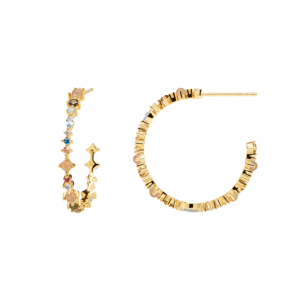 1 - PD Earrings PAOLA AR01-221-U 925 silver, gold plating, Atelier Halo collection