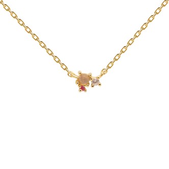 1 - PD PAOLA Necklace CO01-175-U 925 Silver Gold plating Atelier Rose Blush collection