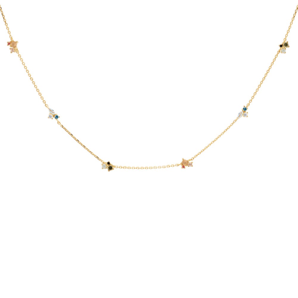 1 - PD PAOLA necklace CO01-179-U 925 silver, gold plating, Atelier La Palette collection