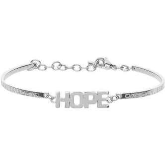 1 - Bracciale Brosway BHK240 in acciaio con scritta Hope collezione Chakra