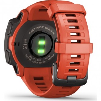 1 - Garmin Solar Men's Watch 010-02293-20 Instinct Solar Flame Red