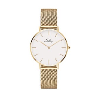 1 - Daniel Wellington DW00100348 woman time only watch steel Petite Evergold collection