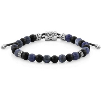 1 - Bracciale sodalite uomo Nomination 027916/066 acciaio 316L collezione Instinct edizione Marina