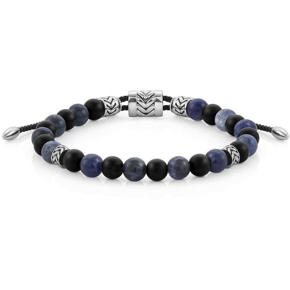 1 - Bracelet sodalite man Nomination 027916/066 316L steel Instinct collection Marina edition