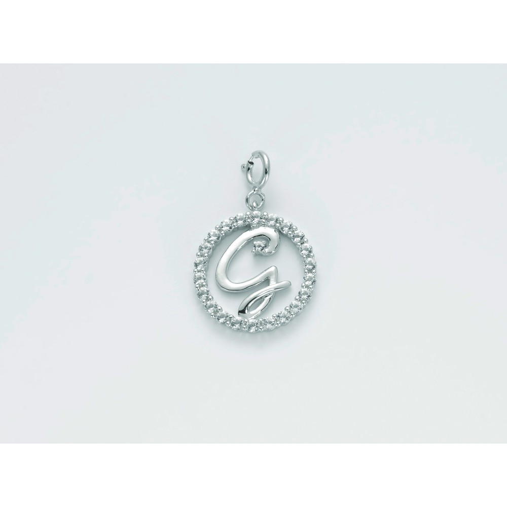 1 - Miluna woman pendant PFD857-G 925 silver with topazes from the Natural Brio collection