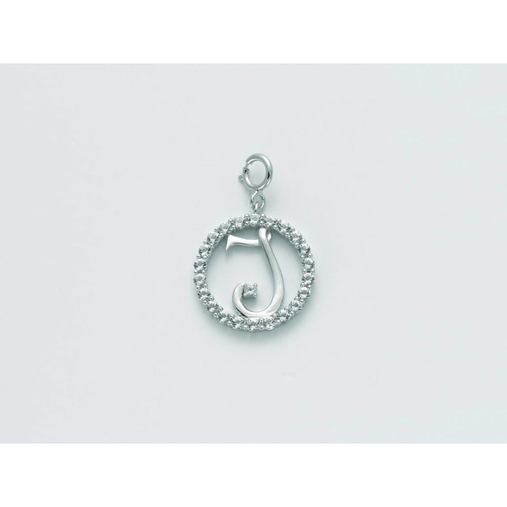 1 - Miluna woman pendant PFD857-I 925 silver with topazes from the Natural Brio collection