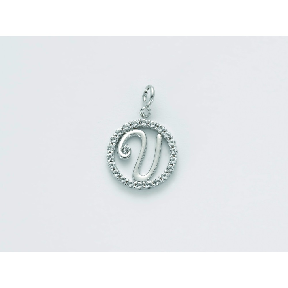 1 - Miluna woman pendant PFD857-U 925 silver with topazes from the Natural Brio collection