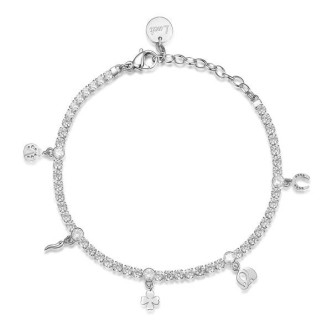 1 - Bracciale Tennis Brosway BEI018 acciaio 316L collezione Desideri