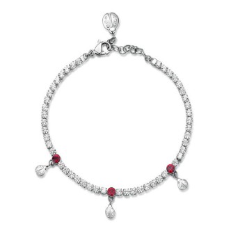 1 - Tennis bracelet Brosway BEI020 316L steel collection Desideri