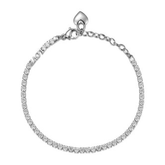 1 - Brosway Women's Tennis Bracelet BEI027 316L steel Wish collection