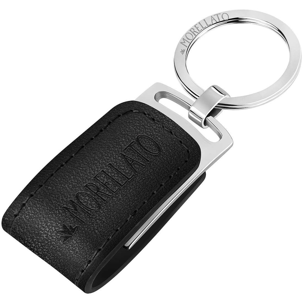 1 - USB keyring man Morellato SU4915 steel and leather Memory collection