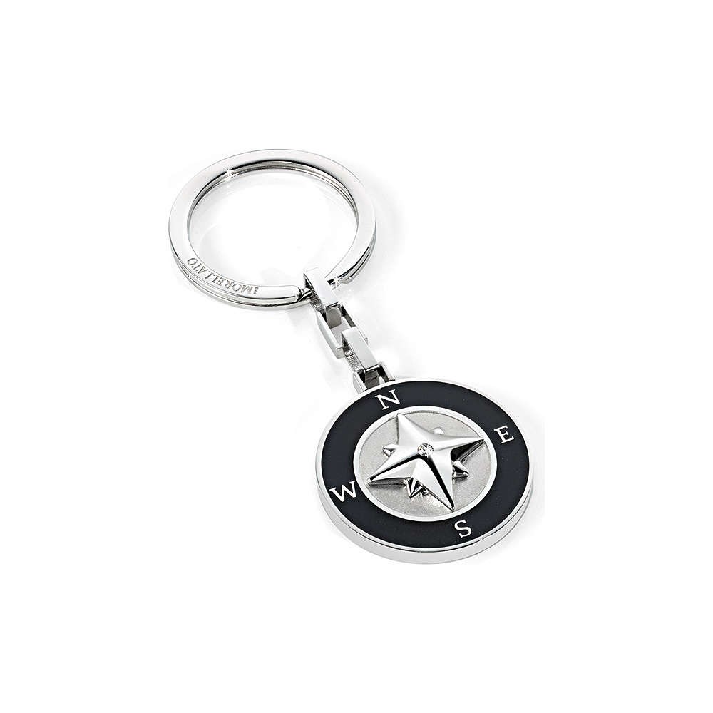 1 - Wind rose keychain man Morellato SU5116 steel Travel collection