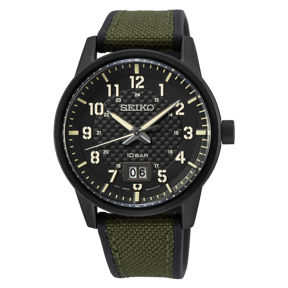 1 - Seiko man time only watch SUR325P1 Military collection