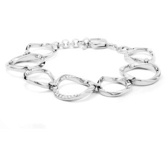 1 - Fossil steel woman bracelet JF01145040 Spring 14 collection