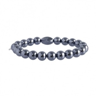 1 - Bracciale Pepite donna Marlù 18BR070E-8 Ematite collezione Basi