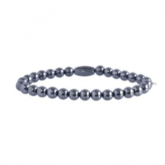 1 - Bracciale Pepite donna Marlù 18BR070E-6 Ematite collezione Basi