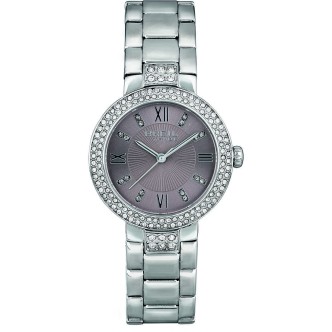 1 - Breil EW0504 steel woman only time watch with crystals Dancefloor collection