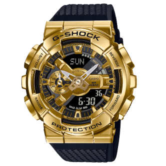 1 - Casio GM-110G-1A9ER men's gold-plated digital watch G-Shock collection