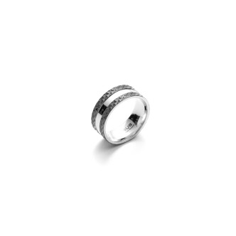 1 - Anello fascia uomo 4US Cesare Paciotti 4UAN3518/20 acciaio collezione lack Ring