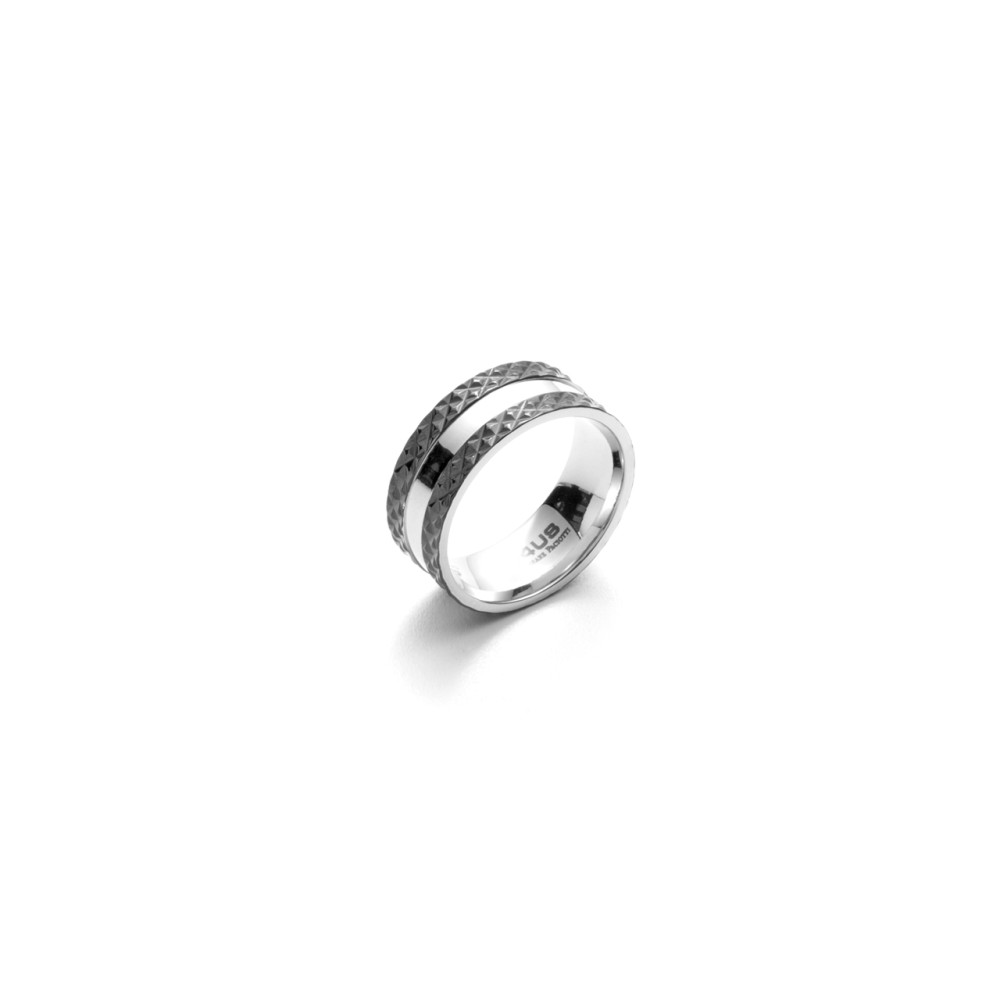 1 - Anello fascia uomo 4US Cesare Paciotti 4UAN3518/20 acciaio collezione lack Ring