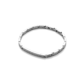 1 - Men's 4US Cesare Paciotti 4UBR3513 steel bracelet Steel Texture collection