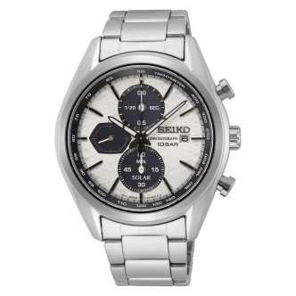 1 - Seiko SSC769P1 men's solar chronograph watch in steel Seiko Solar collection