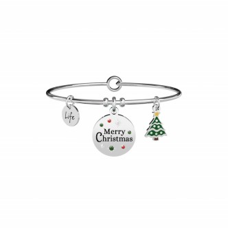 1 - Merry Christmas women's bracelet Kidult 731864 316L steel Symbols collection