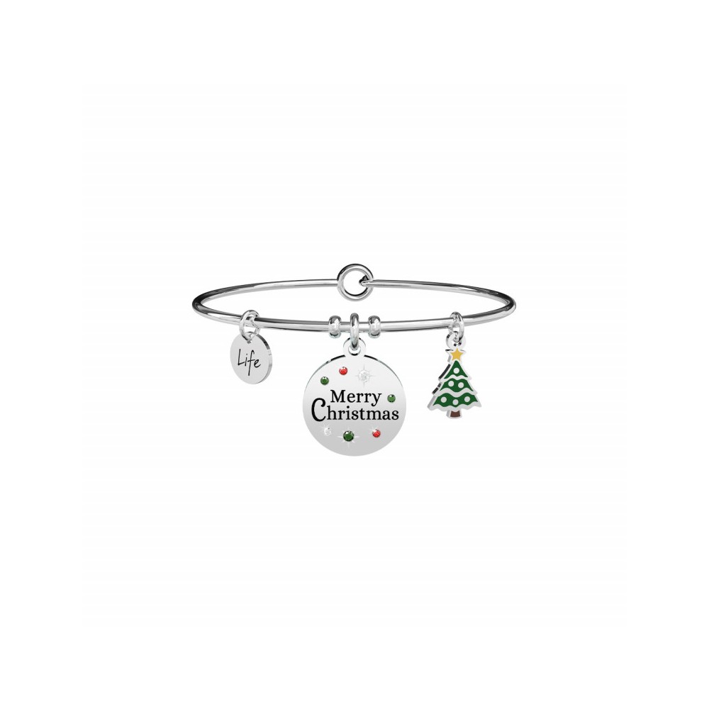 1 - Merry Christmas women's bracelet Kidult 731864 316L steel Symbols collection