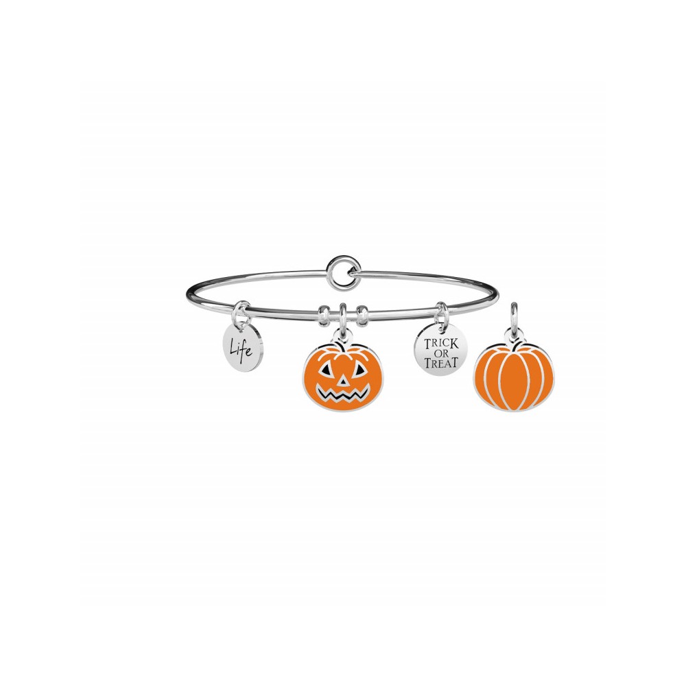 1 - Hallowen woman bracelet Kidult 731866 316L steel Symbols collection