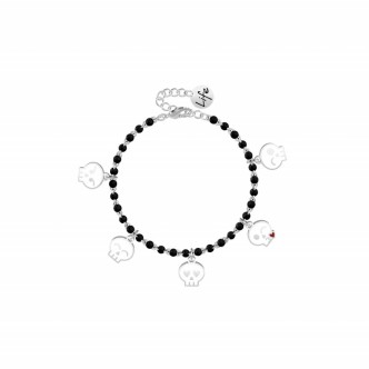 1 - Bracciale Teschi Kidult donna 731878 acciaio 316L collezione Symbols