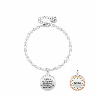 1 - Bracciale Ghandi  Kidult donna 731887 acciaio 316L Official Ghandi collection