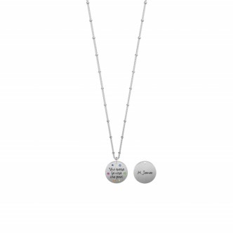 1 - Necklace "live all life you can" Kidult woman 751182 316L steel Philosophy collection