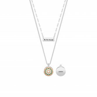 1 - Collana Ghandi Kidult donna 751201 acciaio 316L Official Ghandi Collection