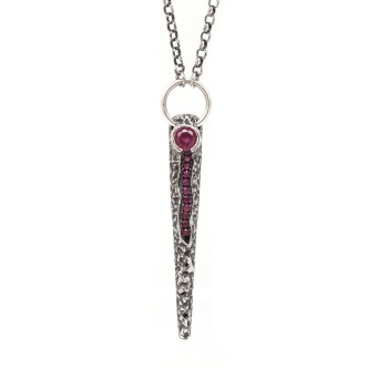 1 - Vulcano Necklace Ellius Gioielli R195 woman 925 Silver