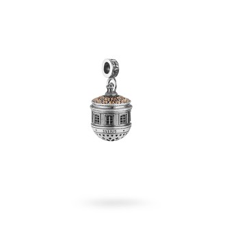 1 - Charm Santa Maria del Suffragio L'Aquila R329 / RV 925 Silver Ellius Gioielli