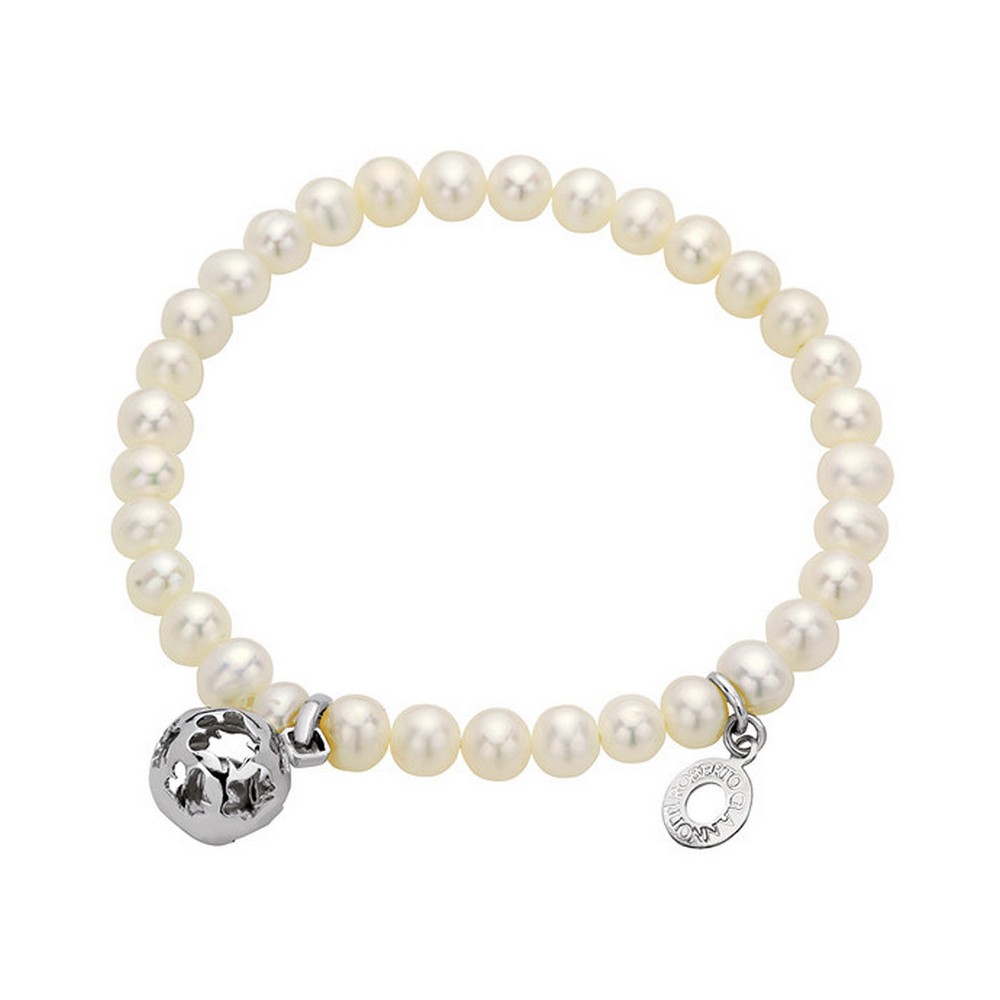 1 - Roberto Giannotti SFA79 bracelet with pearls and Chiama Angeli in silver