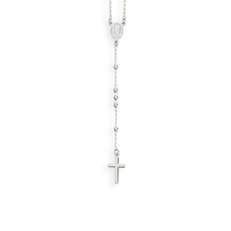 1 - CRO30B Rosary Necklace 925 Silver Rosary collection