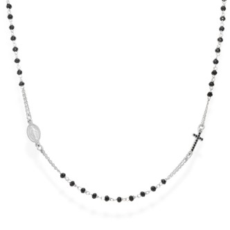 1 - Amen Rosario Necklace CRO25BNZ3 925 Silver Rosaries collection