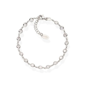 1 - Amen drops bracelet woman BRGOBB3 925 Silver Tennis collection