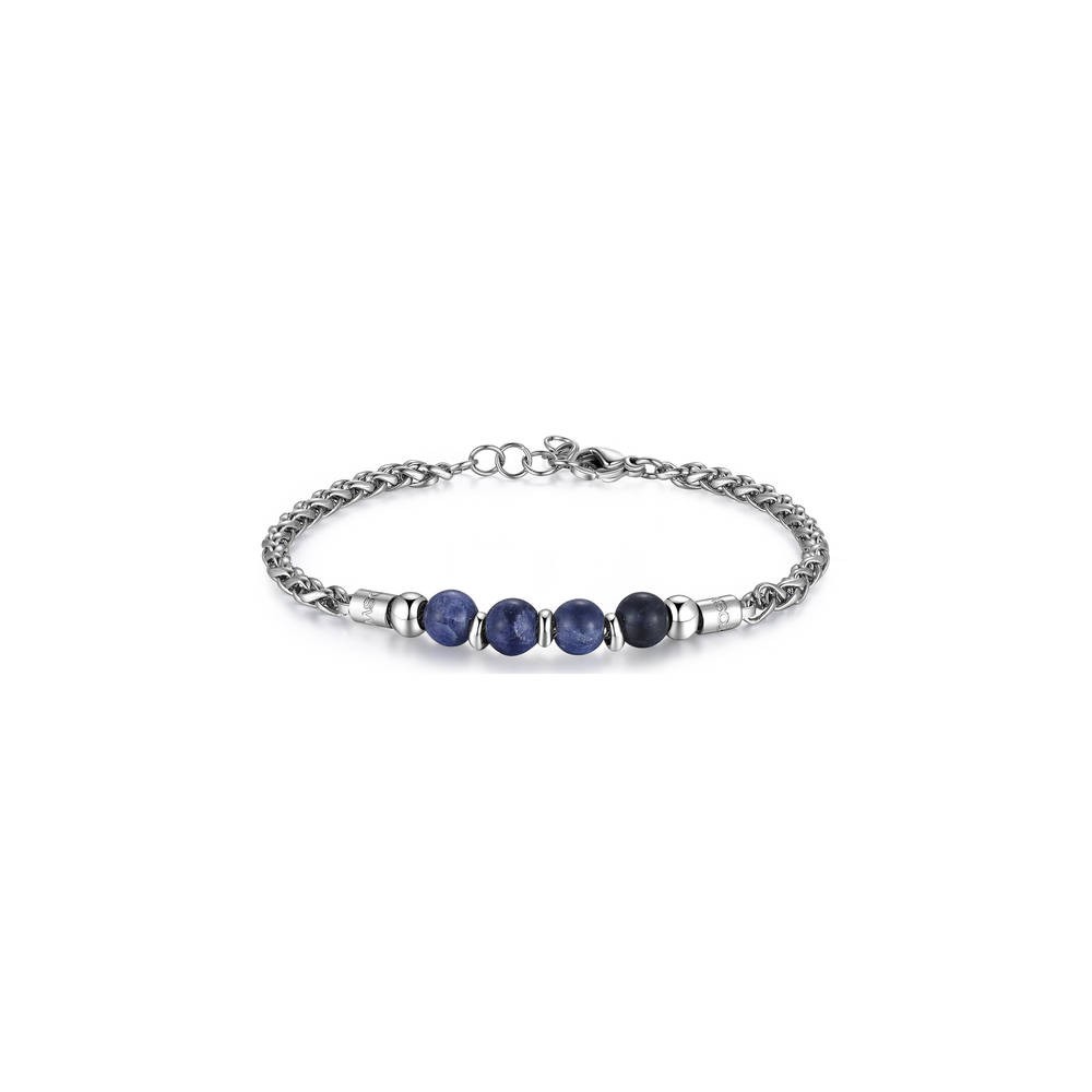 1 - Bracciale Brosway sodalite uomo BTJNS109 acciaio 316L collezione TJMAN