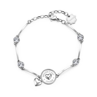 1 - Bracciale Brosway cuore Chakra BHKB039 acciaio 316L